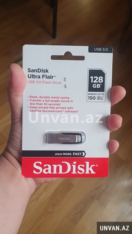 Usb Flaş Sandisk 128 Gb Usb 3.0 İstehsalçı:Sandisk