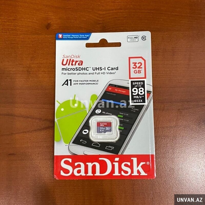 Sandisk Ultra Klass10 Yaddaş Kartı 32 Gb a1