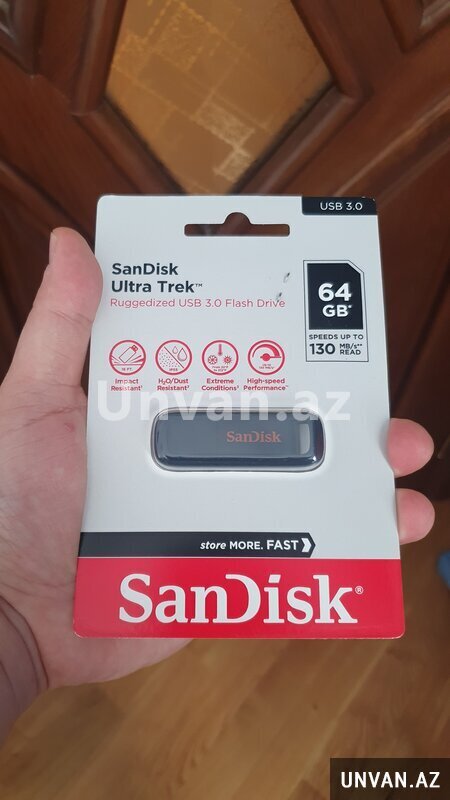 Usb Fləş kart " Sandisk 64 Gb Usb 3.0 Ultra Trek"