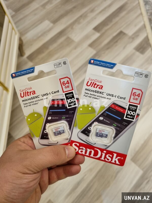 Sandisk Ultra a1 Yaddaş Kartı 64 Gb Klass10