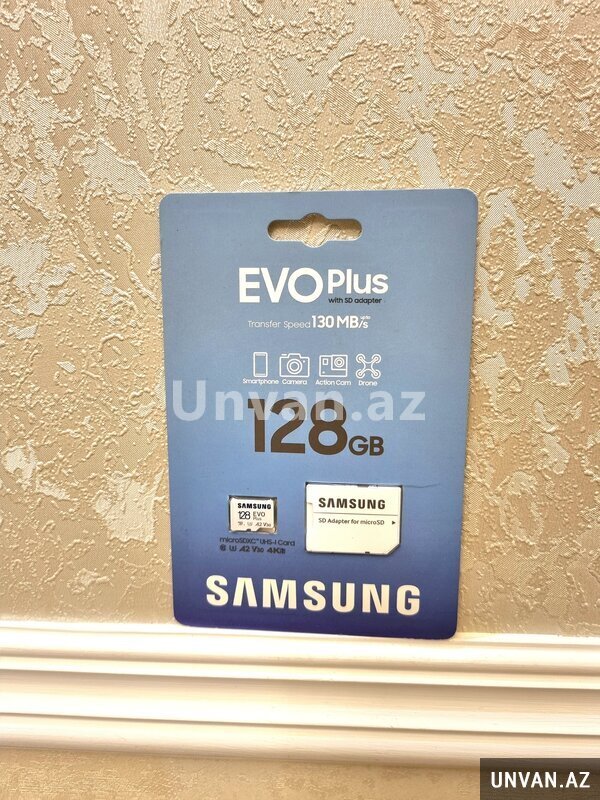 Mikro Yaddaş Kartı Samsung Evo Plus 128 Gb Uhs-1