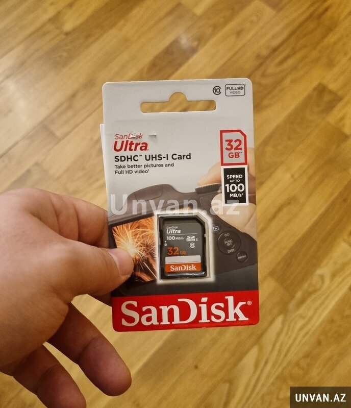 " Sandisk 32 Gb Ultra" Klass10 sd Yaddaş Kartı