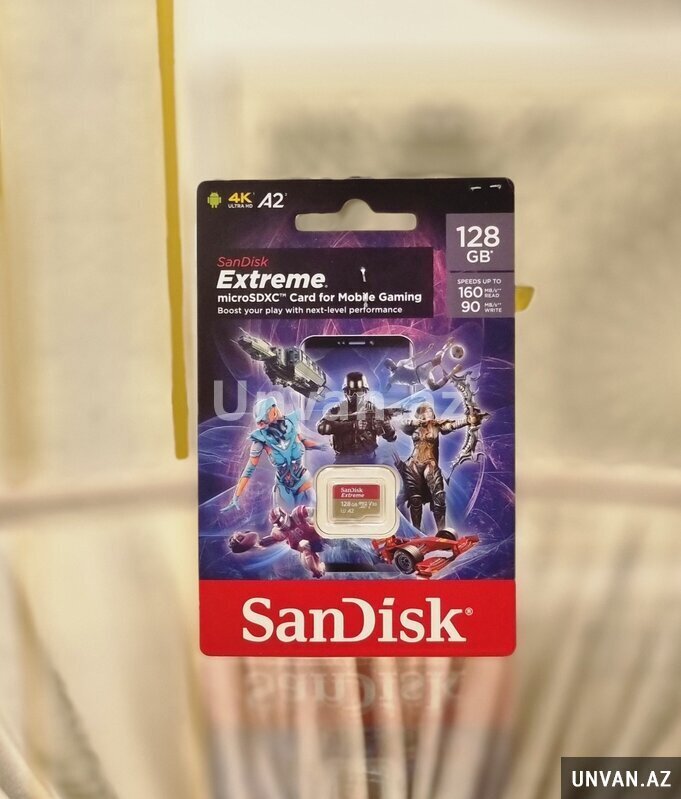 Sandisk Extreme 128 gb 160Mb/san Mikro yaddaş kart
