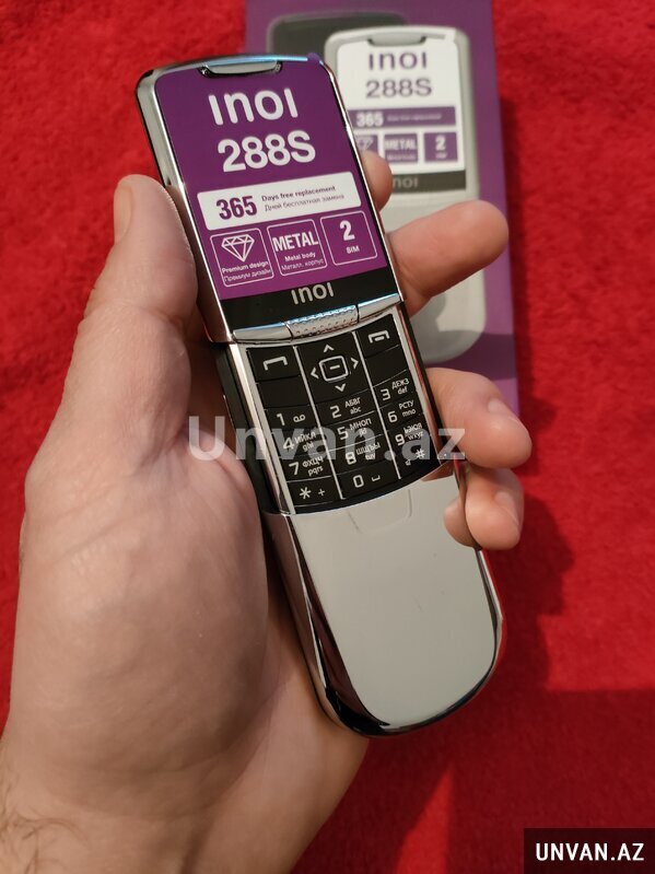 Nokia 8800 Sirocco - inoi 288s Silver telefon