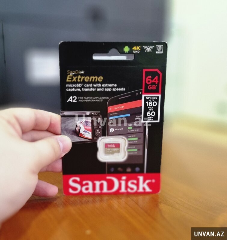 Sandisk Extreme Mikro Sd kart Klass10 Yaddaş Kartı