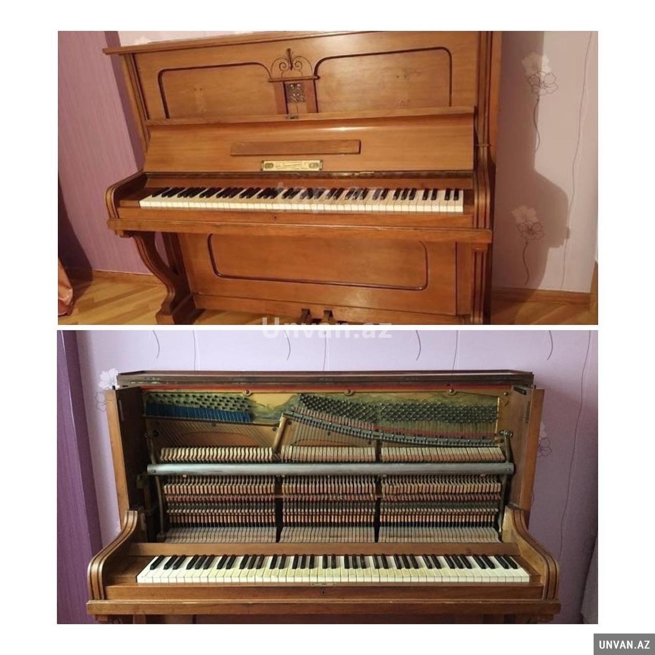 Zimmerman antik Alman pianosudu