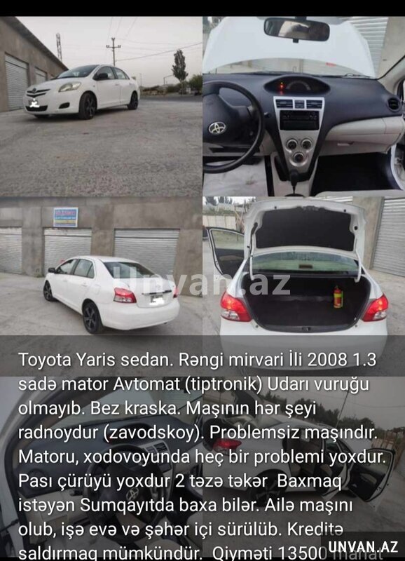 Toyota Yaris 2008 il, 1 motor