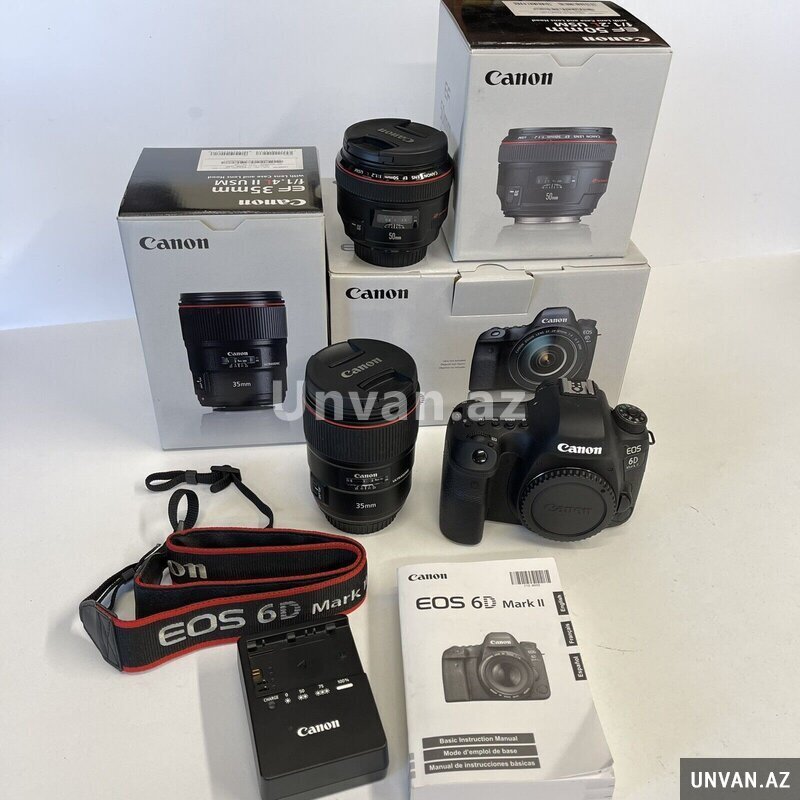 canon eos 6d mark ii with 35mm f/1.4l ii usm & 50m