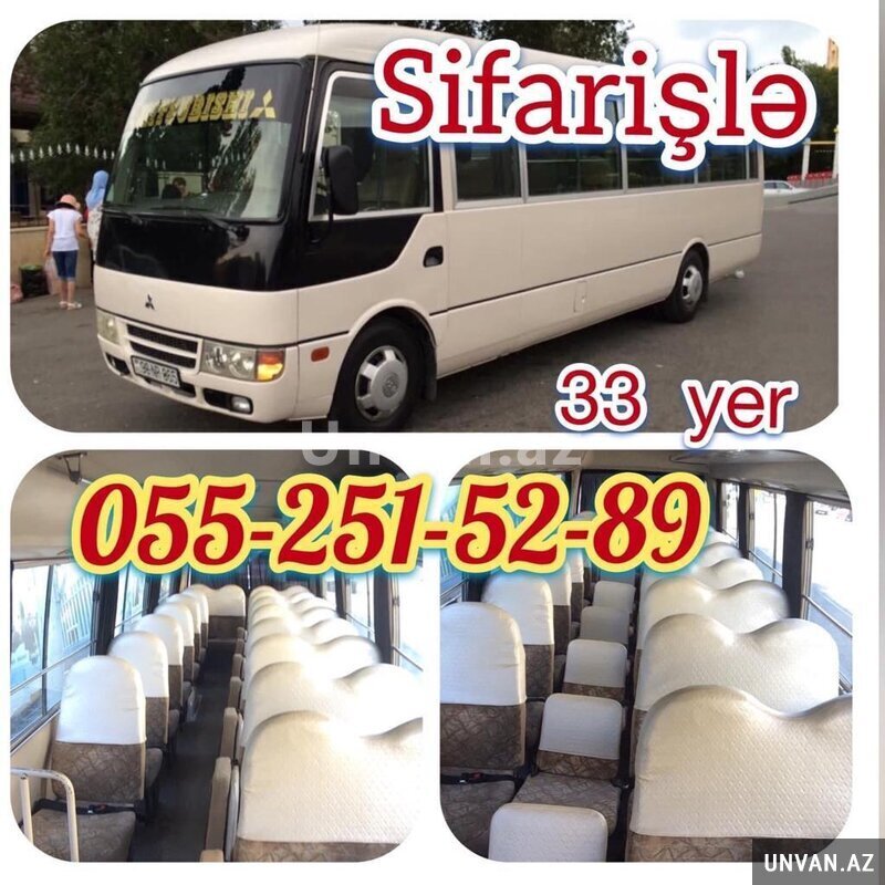 Avtobus Sifarişləri 33 Nəfərlik