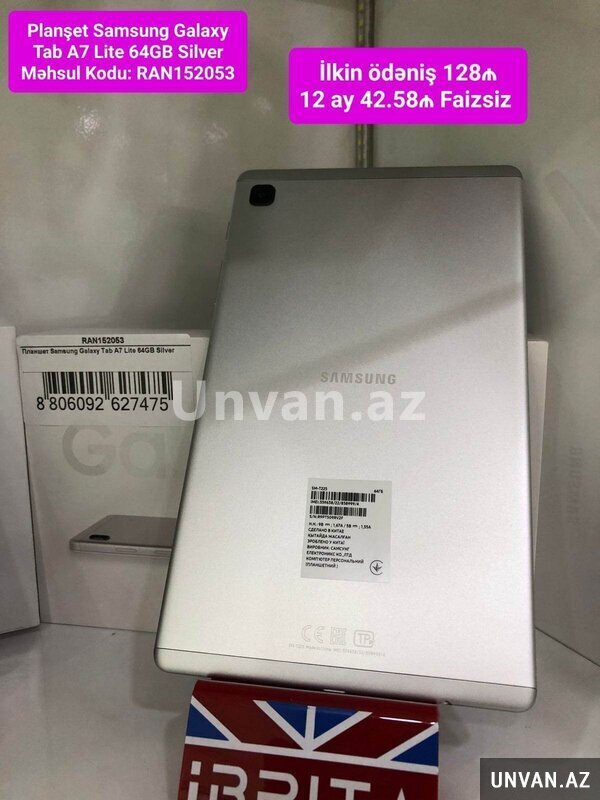 Faizsiz Kreditle Samsung Galaxy Tab A7 Lite