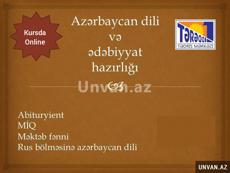 Azərbaycan dili və ədəbiyyat hazırlığı