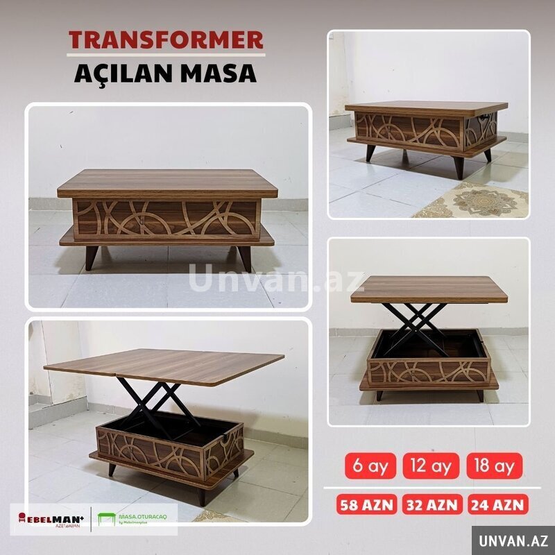 Transformer jurnal masası Mono | Kreditlə Transformer jurnal masası Mono | Kreditlə