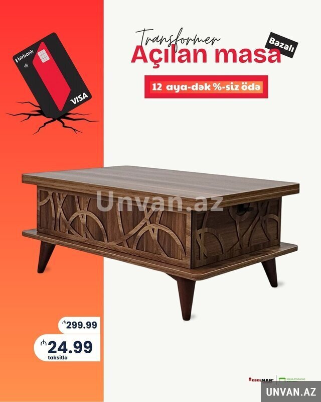Açılan jurnal masası Transformer | Taksitlə ödə Açılan jurnal masası Transformer | Taksitlə ödə