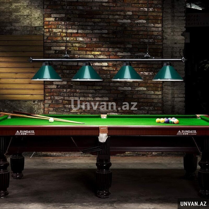 Bilyard üçün asılqan işıq seti Bilyard üçün asılqan işıq seti