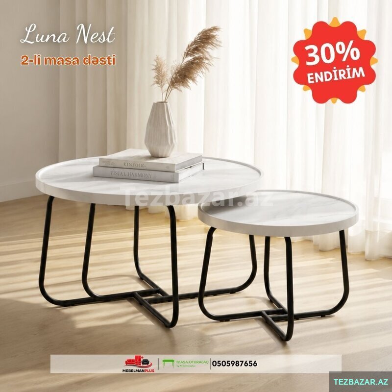 Luna Nest jurnal masas dəsti Endirimlə Luna Nest jurnal masas dəsti Endirimlə