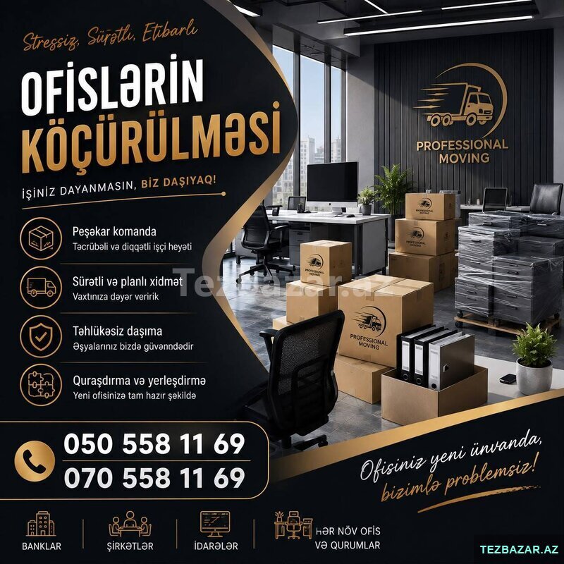 Ofislerin daşinmasi.yükdaşıma xidməti Ofislerin daşinmasi.yükdaşıma xidməti