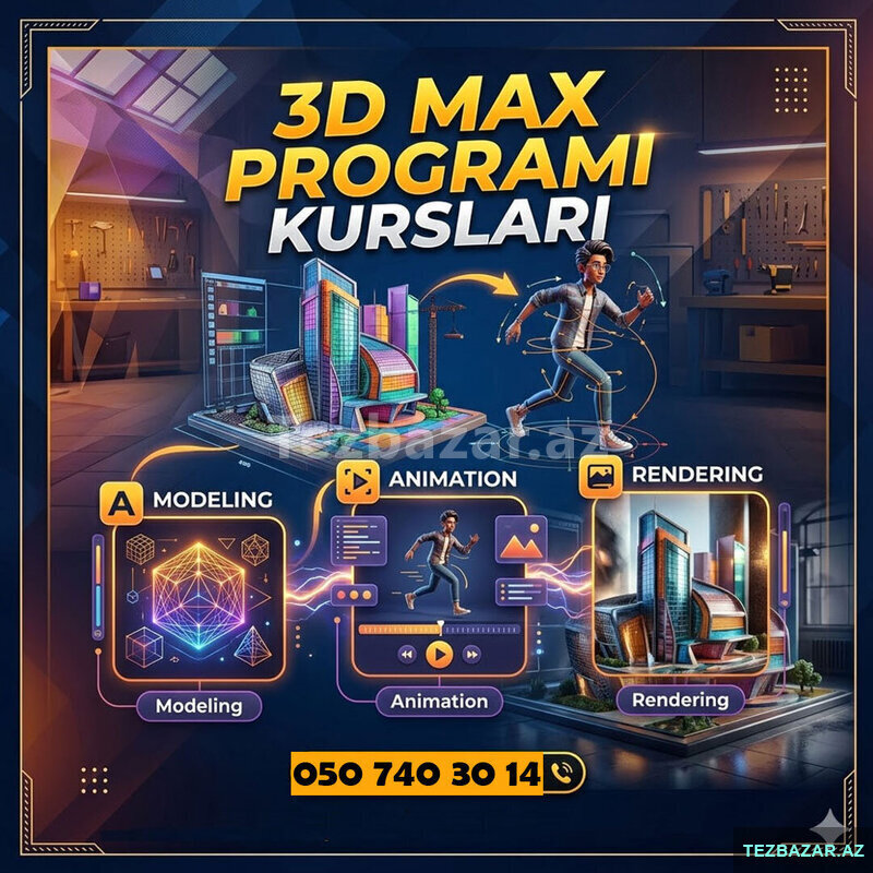 3D Max V-ray ilə Peşəkar Vizualizasiya kursu 3D Max V-ray ilə Peşəkar Vizualizasiya kursu