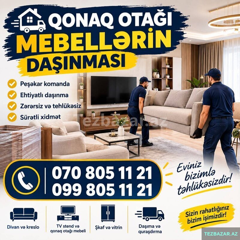 Mebellərin daşınması yukdasima xidmeti Mebellərin daşınması yukdasima xidmeti