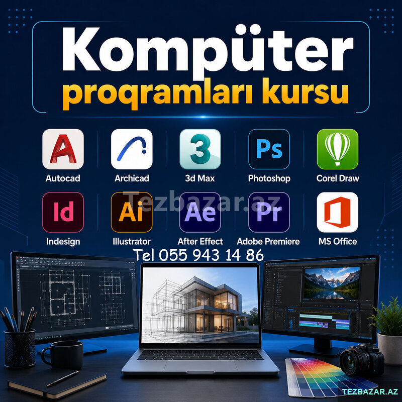 Kompüter Dizayn montaj ofis proqramları kursu Kompüter Dizayn montaj ofis proqramları kursu