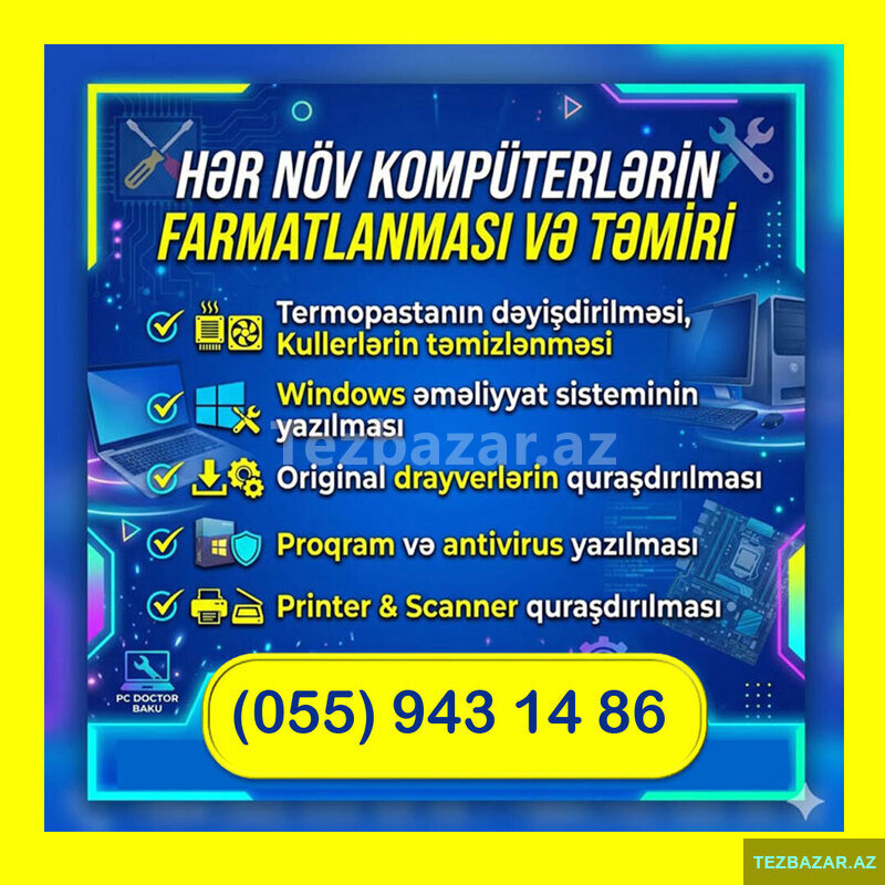Kompüter Printer Təmir Xidməti Kompüter Printer Təmir Xidməti