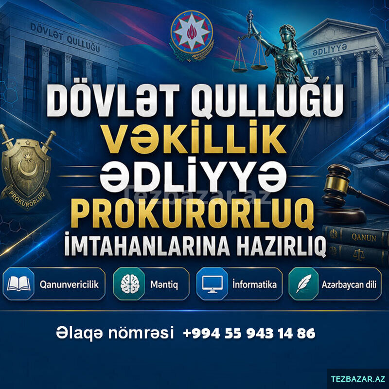 Dövlət Qulluğu Ədliyyə imtahanına Hazırlıq Dövlət Qulluğu Ədliyyə imtahanına Hazırlıq
