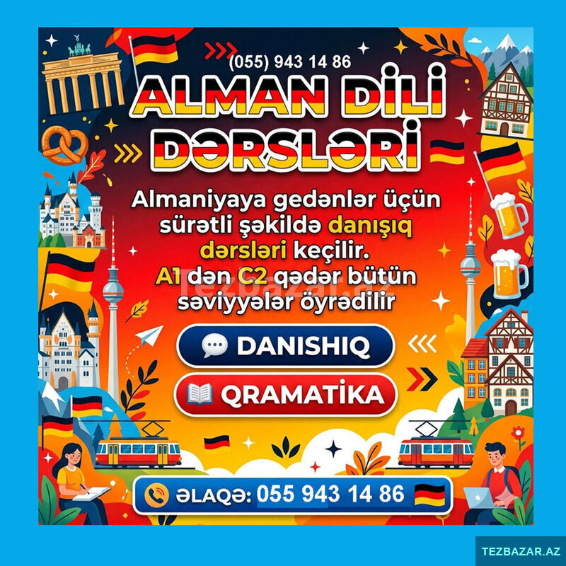 Almaniyaya gedənlər üçün Alman dili kursu Almaniyaya gedənlər üçün Alman dili kursu