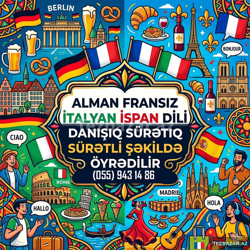 Alman İtalyan İspan Fransız dili kursları Alman İtalyan İspan Fransız dili kursları