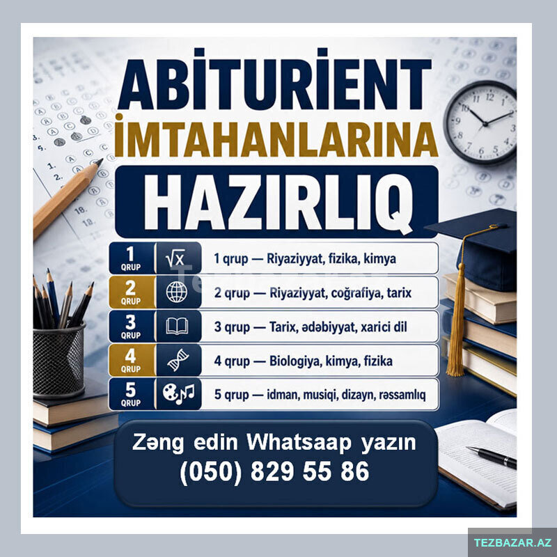 Abituriyent və buraxılış imtahanlarına hazılıq Abituriyent və buraxılış imtahanlarına hazılıq