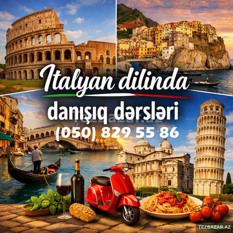 İtalyancanı Danışaraq Praktik öyrədirik İtalyancanı Danışaraq Praktik öyrədirik