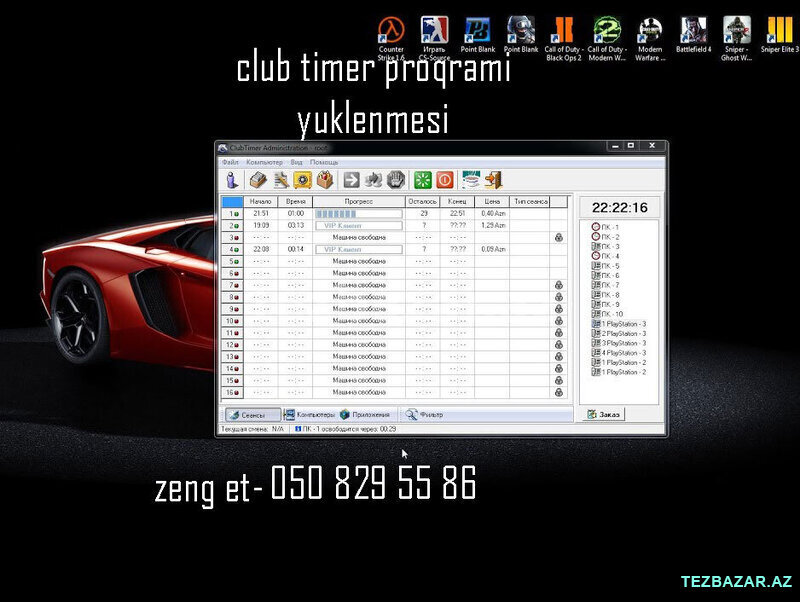 Club Timer Sisteminin quraşdırılması Club Timer Sisteminin quraşdırılması
