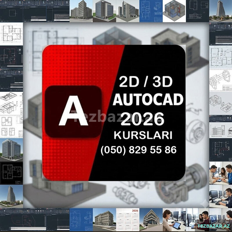 Autocad 2d 3d ilə Dizayn və Layihələndirmə Autocad 2d 3d ilə Dizayn və Layihələndirmə