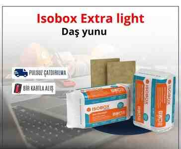 İzolyasiya İzobox Ekstra Light daş yun İzolyasiya İzobox Ekstra Light daş yun