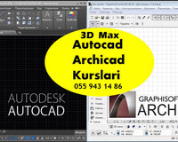 Autocad Archicad 3ds max Vray kurslari