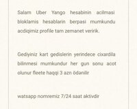 Uber Yango qeydiyyati