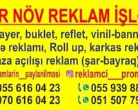 Reklam poliqrafiya və promo xidmətləri