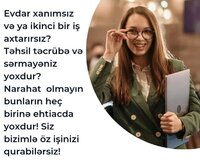 Xanım işçi tələb olunur