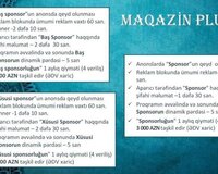 Sponsor lazımdı bizim layihəyə