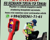 Su sızmanın təyini və təmiri