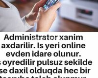 İşçi xanim teleb olunur