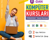 Kompüter kursları "0"-dan professional səviyyəyə qədər