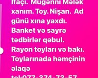 Toylarınıza müğənni Mələk xanım dəvəti