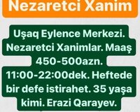 Nəzarətçi tələb olunur