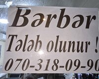 Lökbatanda Salona Bərbər Axtarılır..dəniz Place