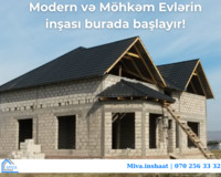 Yaşayış evlərinin uyğun qiymətlə tikintisi