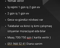 Şeker zavoduna mühafizəçi bəy tələb olunur 9889