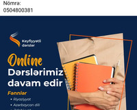 Abituriyent və ibtidai sinif hazırlığı ve.s kurs bizə yazın