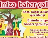 Kosa. Keçəl bahar qızı sifarişi