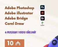 Adobe Photoshop, Illustrator, Bridge, Coreldraw qurulması