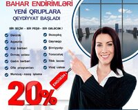 Bütün kurslara 20% endirim