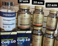 Vitaminlər , B, C, E, Biotin, Magnesium, Omega vəs